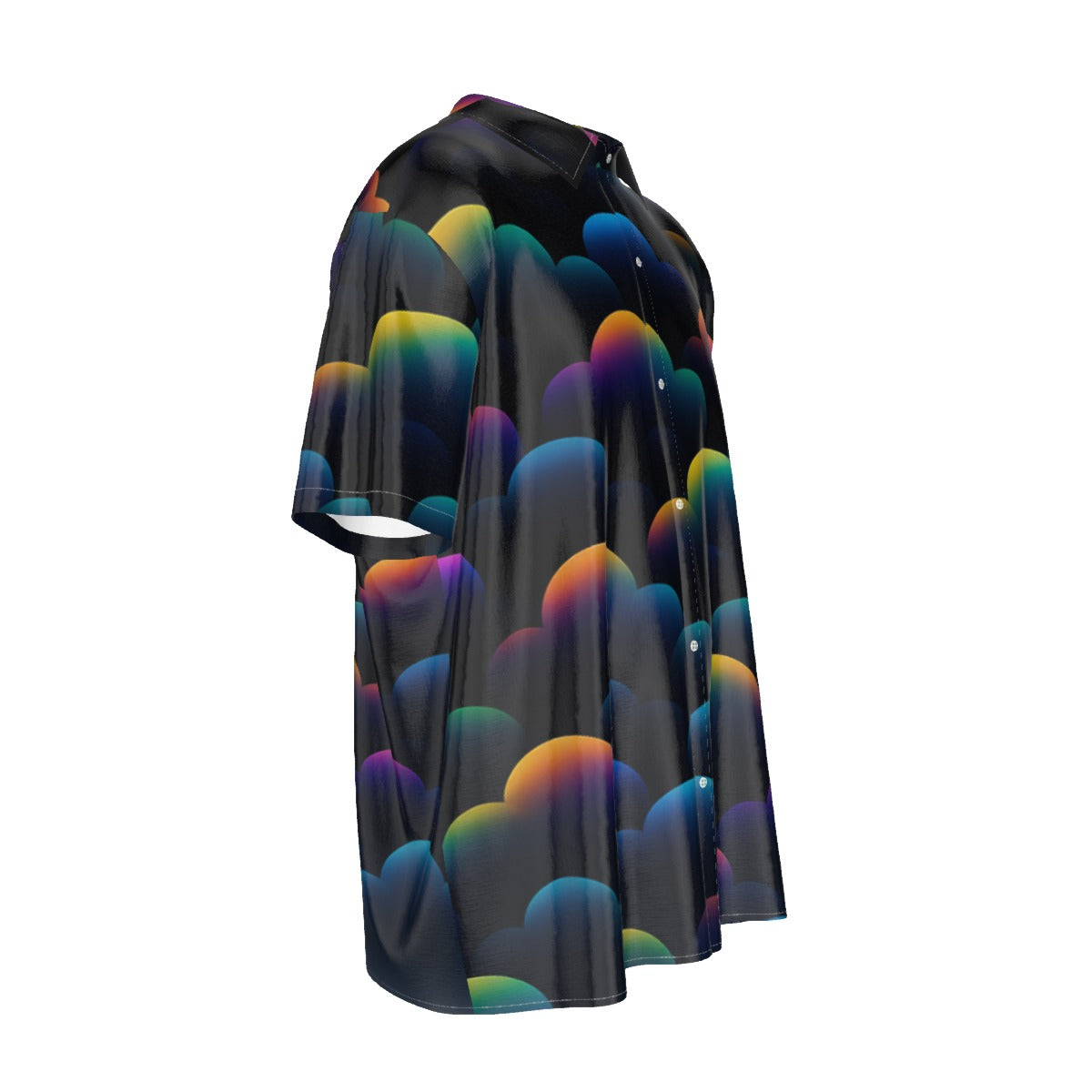 Men's Imitation Silk Short-Sleeved Shirt