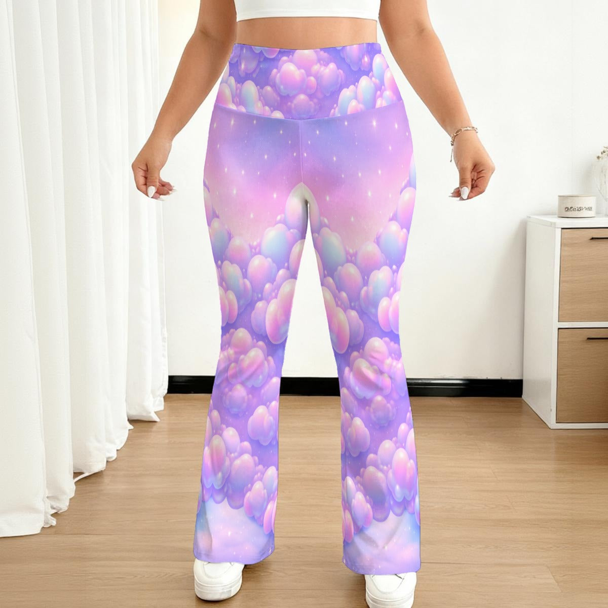 All-over print Women's Flare Yoga Pants