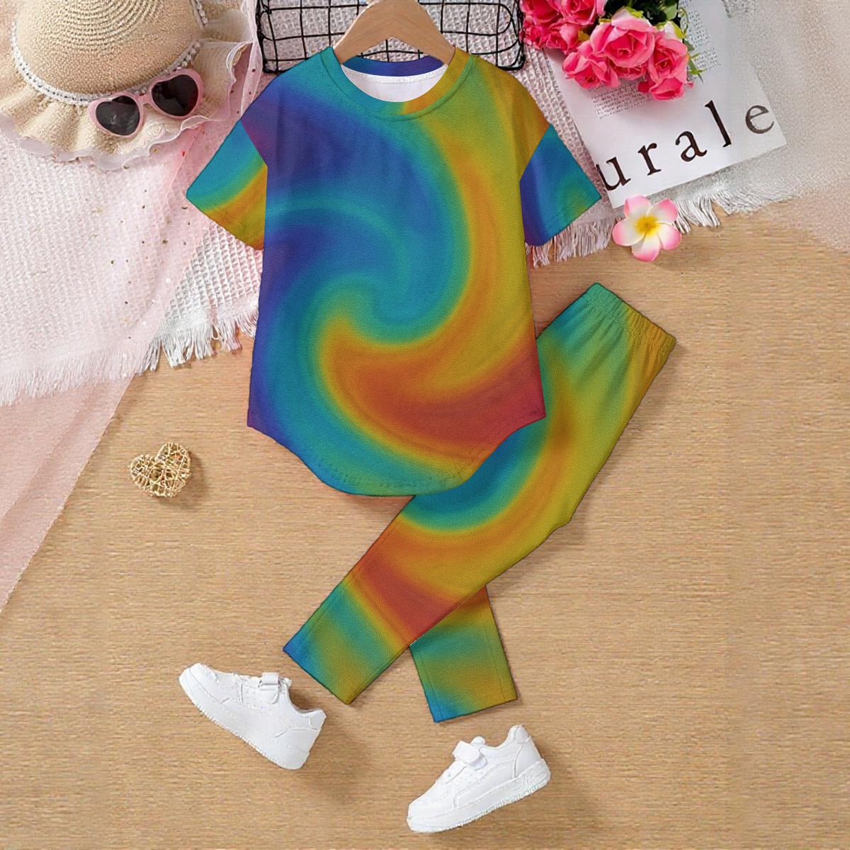 Unisex Kids' Casual Top and Pants Set