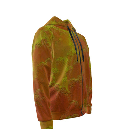 Unisex Zipper Hoodie With Black Lining