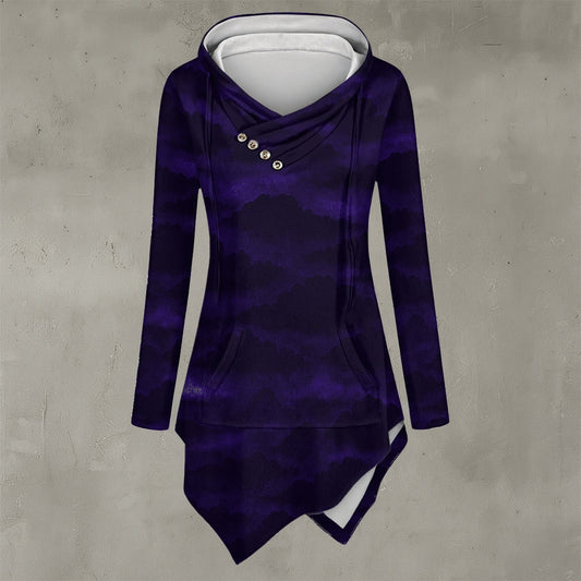 Women's Asymmetric Hem Hoodie