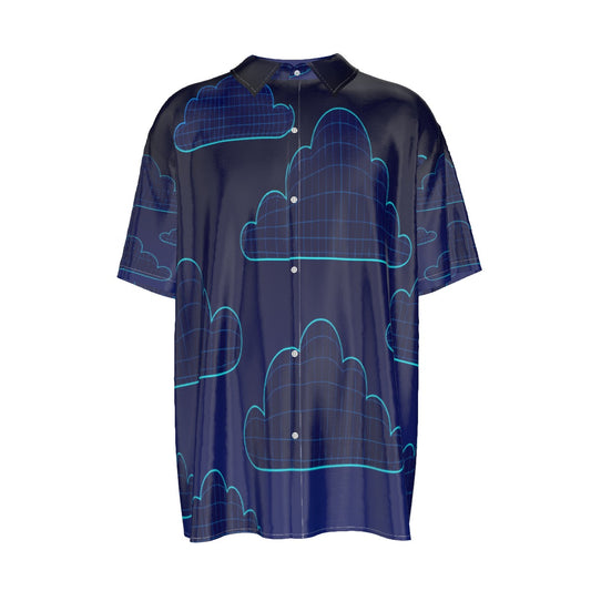 Men's Imitation Silk Short-Sleeved Shirt