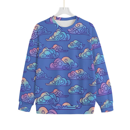 Unisex Drop-shoulder Knitted Fleece Sweater - view 1