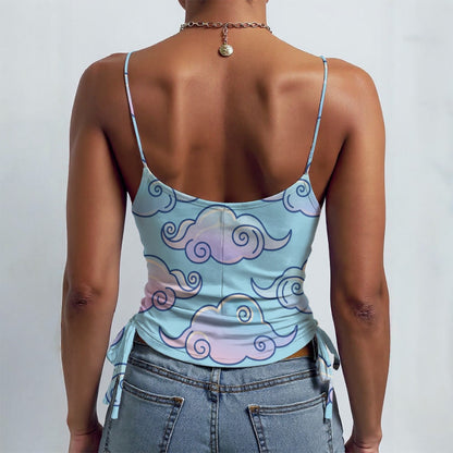 All-over Print Drawstring Camisole