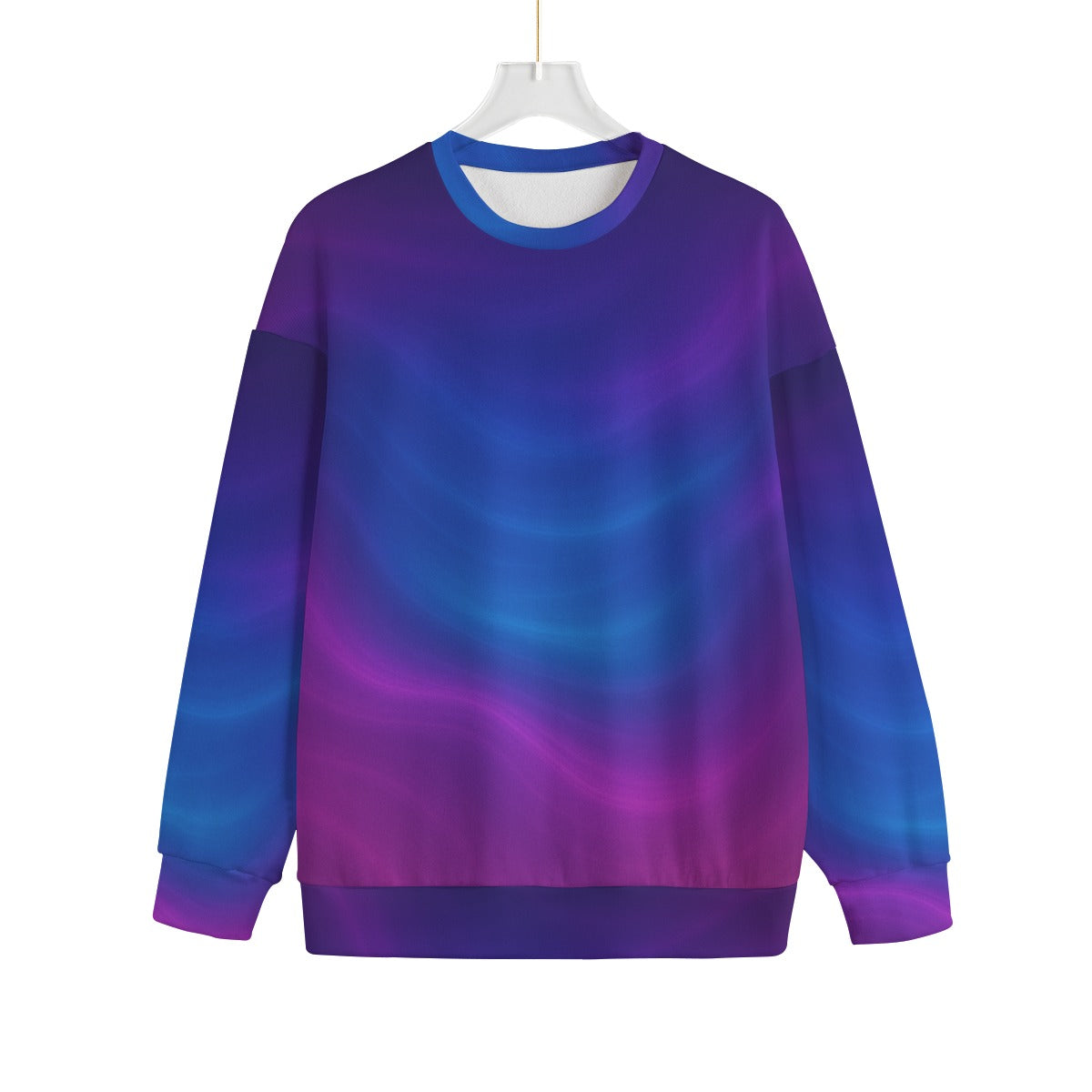 Unisex Drop-shoulder Knitted Fleece Sweater - view 1