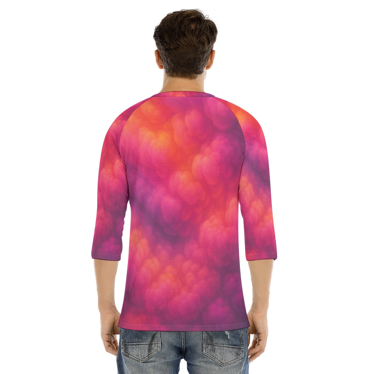 Men's Bracelet Sleeve T-shirt With Button Closure - view 4