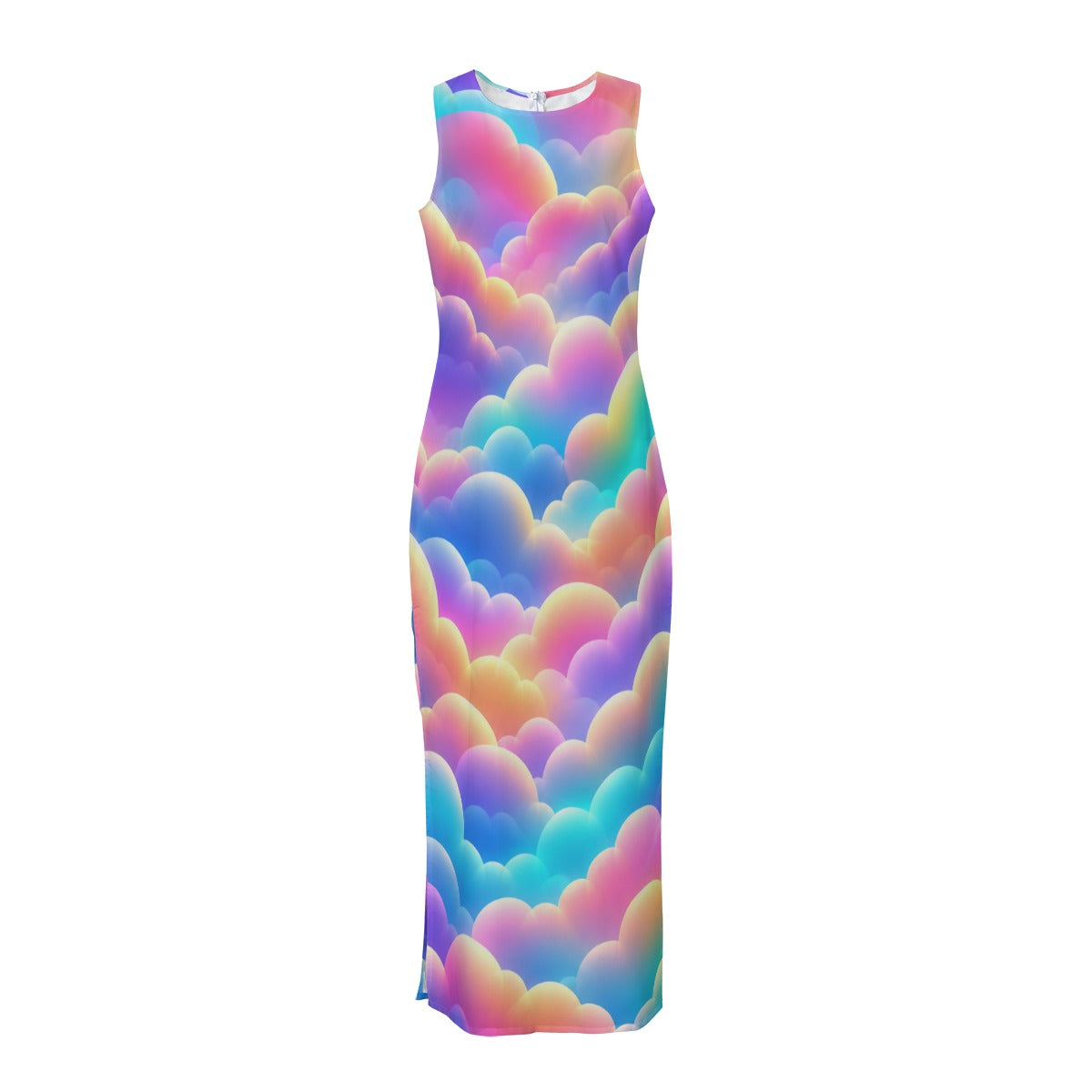 Women's Beach Perspective Chiffon Sleeveless Dress