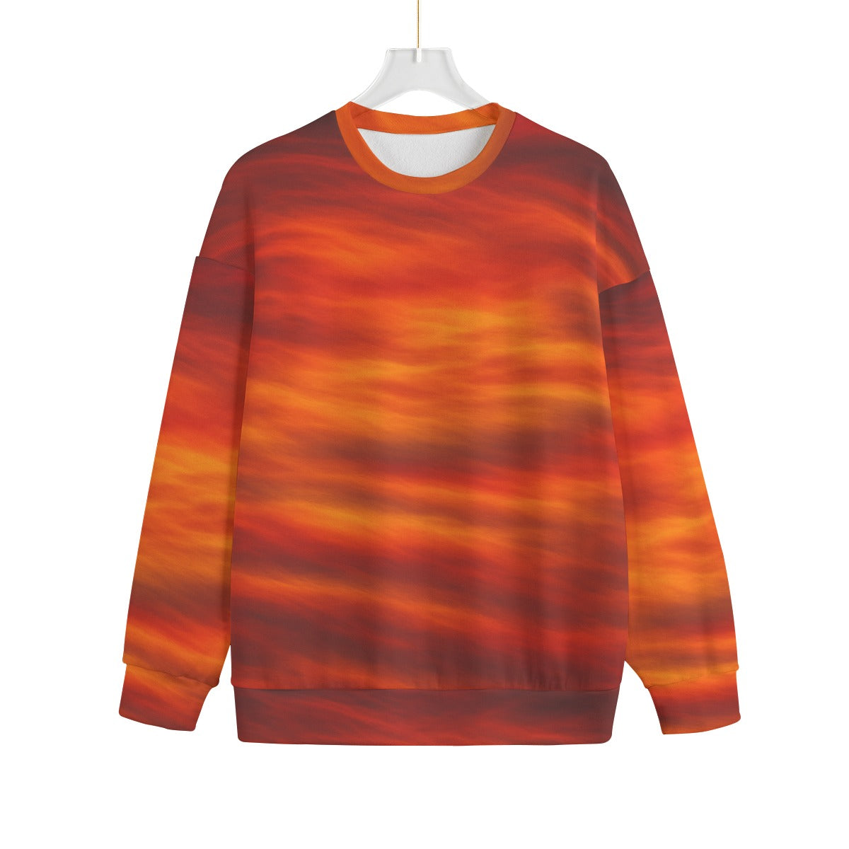 Unisex Drop-shoulder Knitted Fleece Sweater - view 1