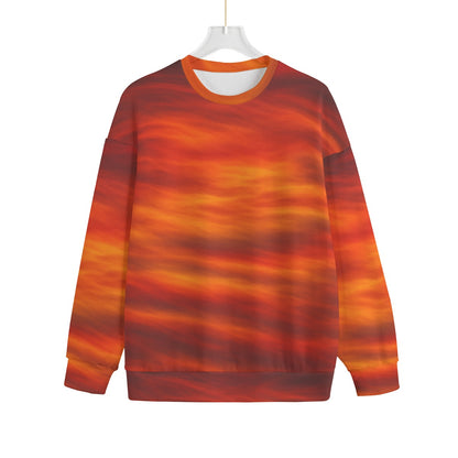 Unisex Drop-shoulder Knitted Fleece Sweater - view 1