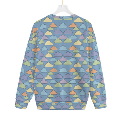 Unisex Drop-shoulder Knitted Fleece Sweater - view 2