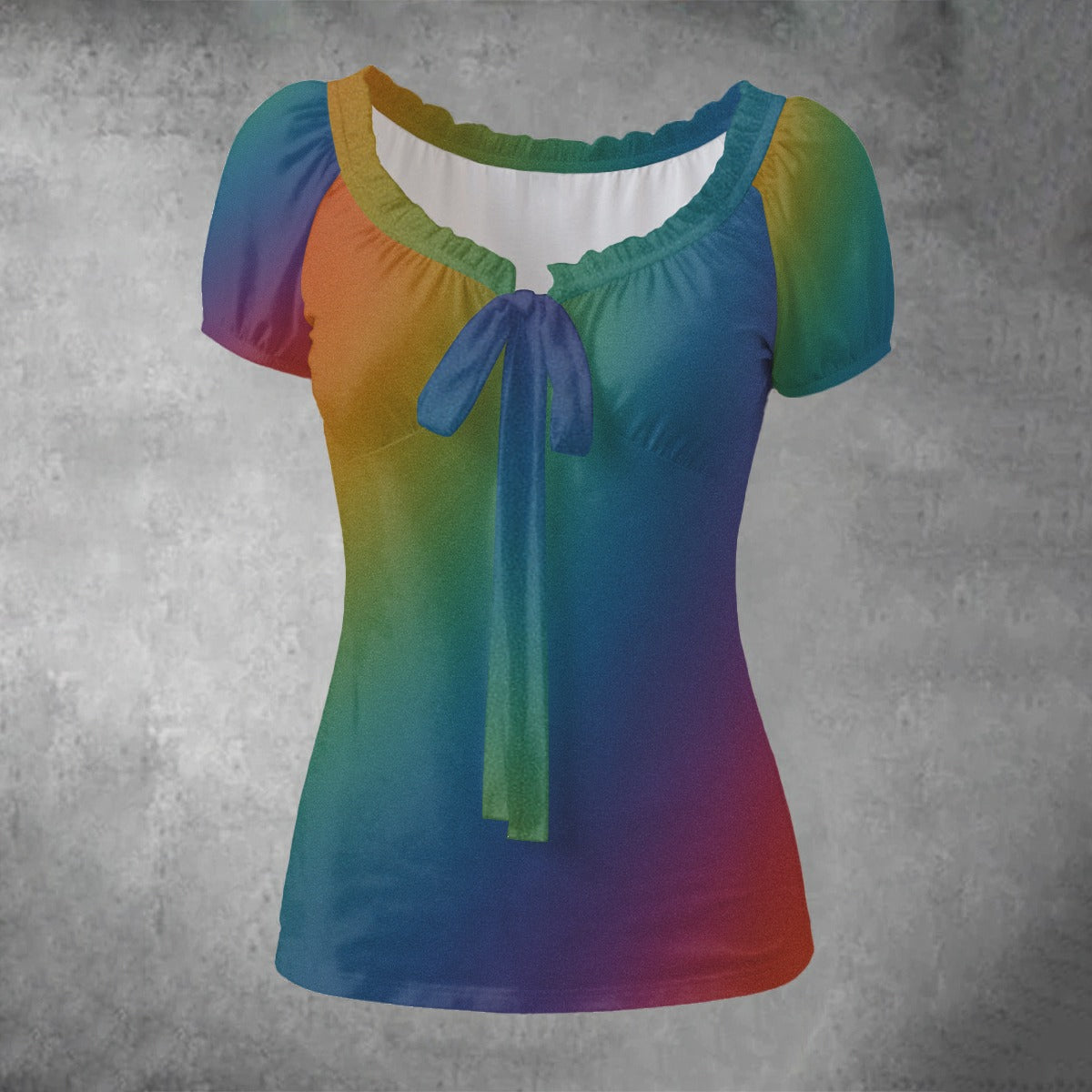 Women's Puff Sleeve Pleated Shirt