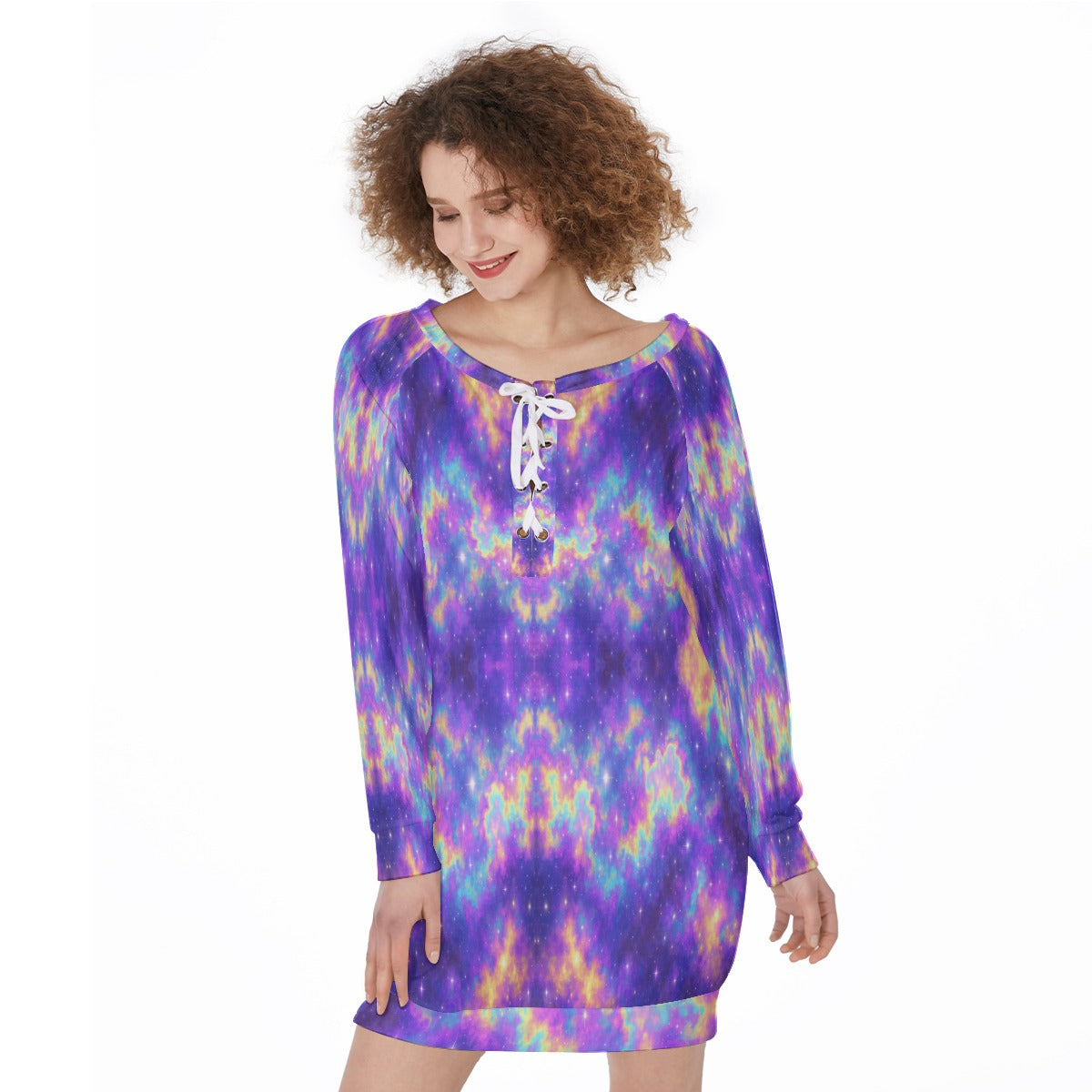 Women's Lace-Up Sweatshirt