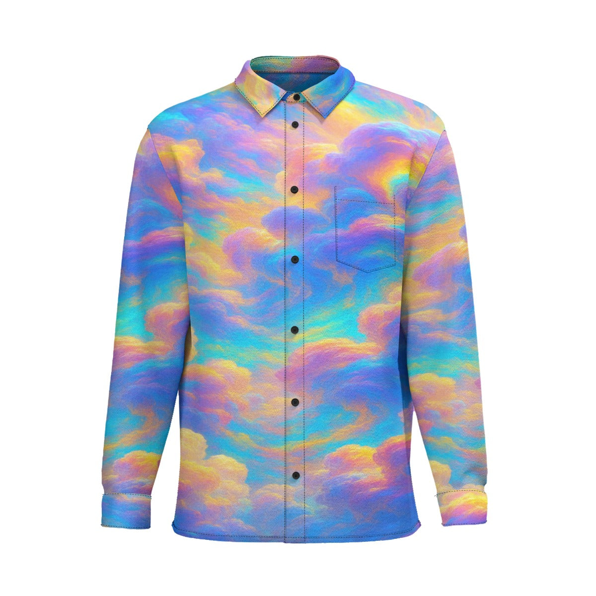 Men's Business Long Sleeve Pocket Shirt|115GSM Cotton poplin