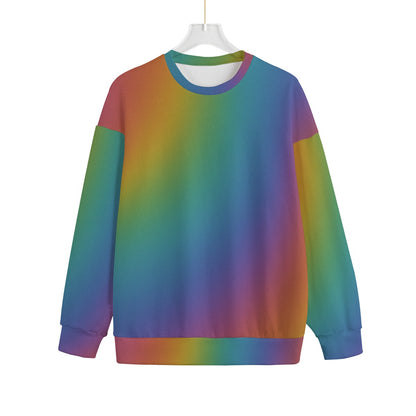 Unisex Drop-shoulder Knitted Fleece Sweater - view 1