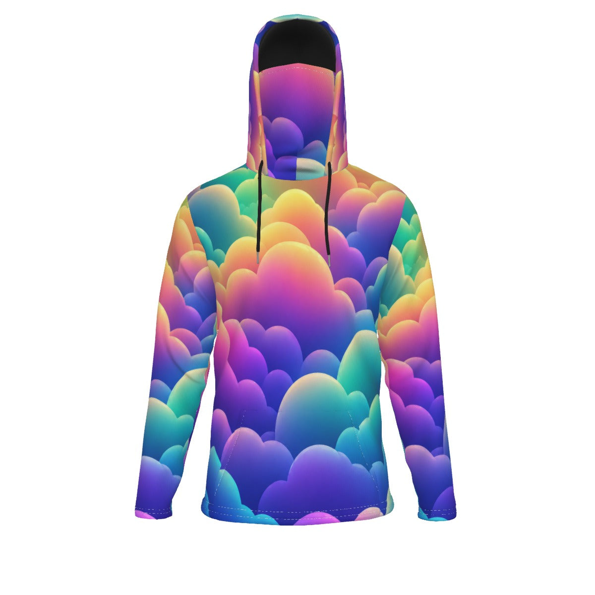 Men's Pullover Hoodie With Mask - view 1