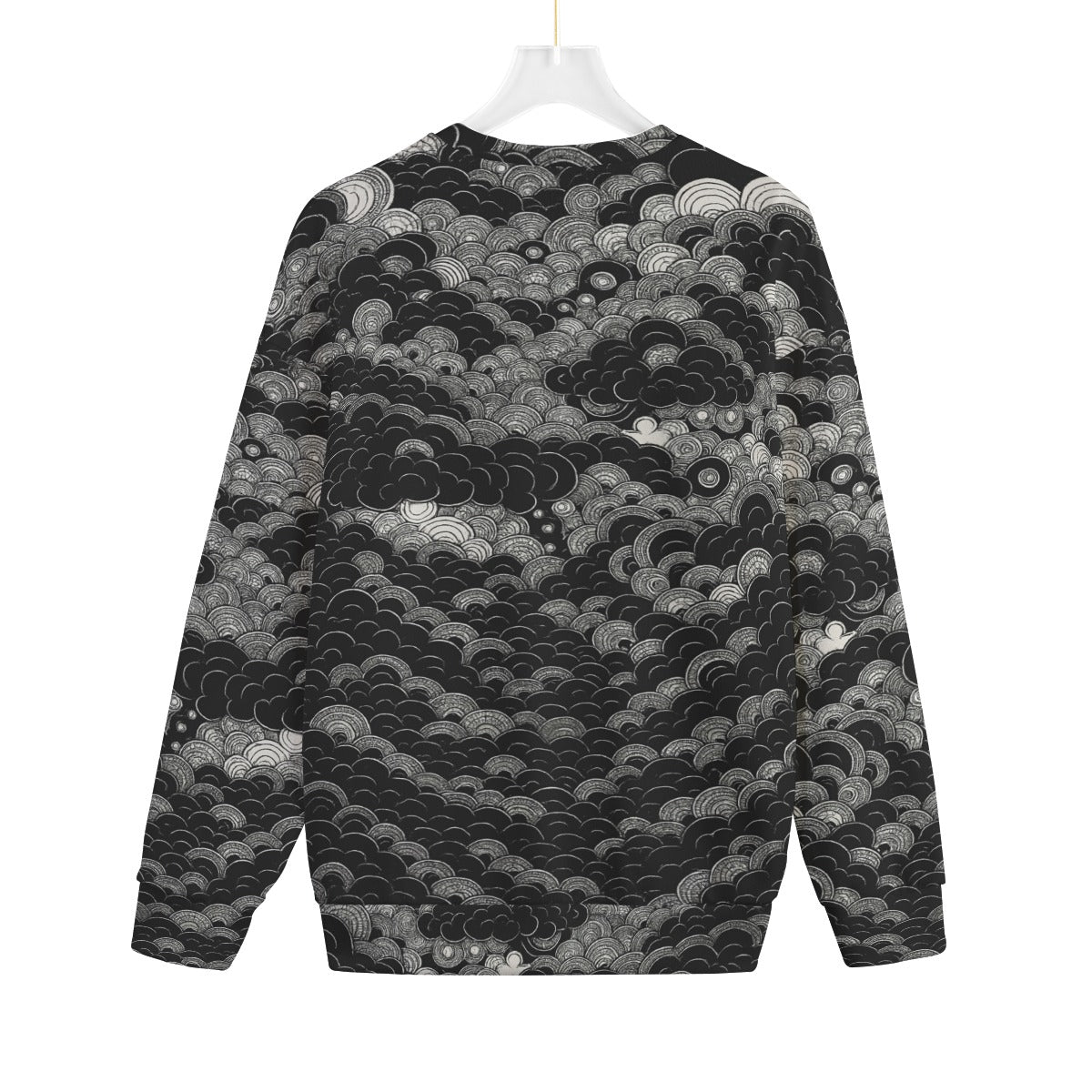 Unisex Drop-shoulder Knitted Fleece Sweater - view 2