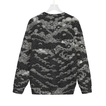 Unisex Drop-shoulder Knitted Fleece Sweater - view 2