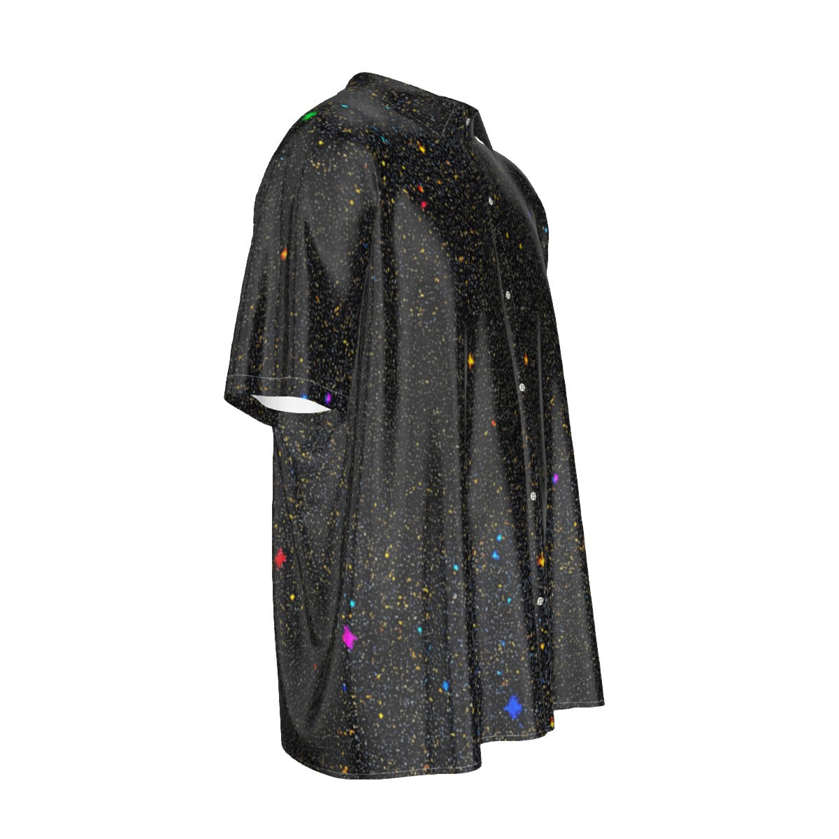 Men's Imitation Silk Short-Sleeved Shirt