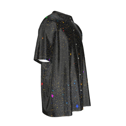 Men's Imitation Silk Short-Sleeved Shirt