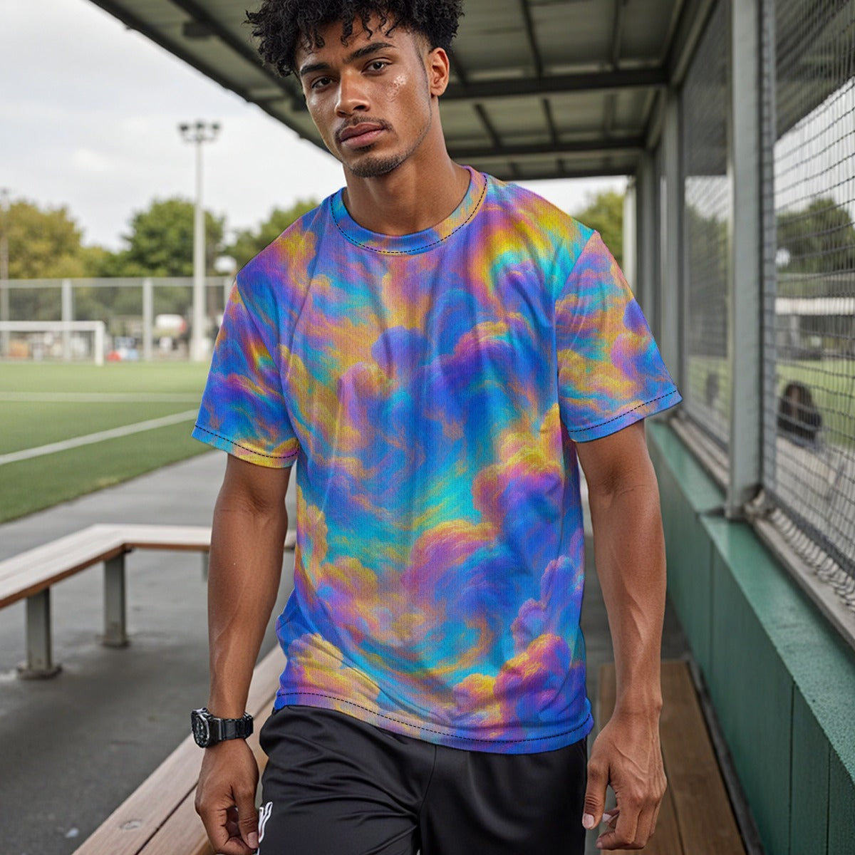 Unisex Drop Shoulder Crew Neck T-Shirt