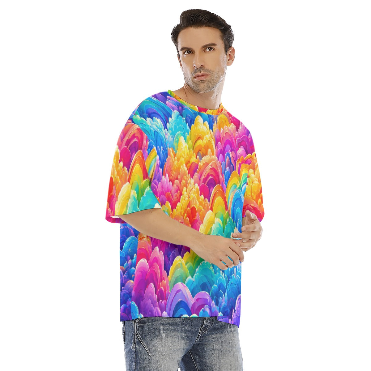 Men's Drop Shoulder T-shirt With Short Sleeve