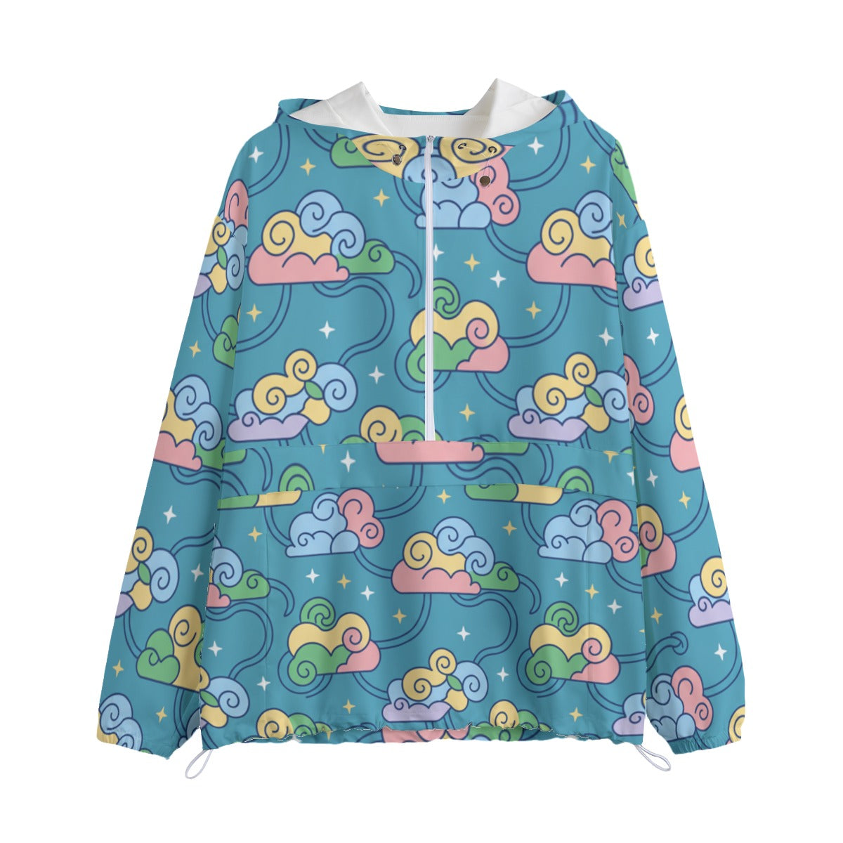 Unisex Pullover Jacket With Zipper Closure