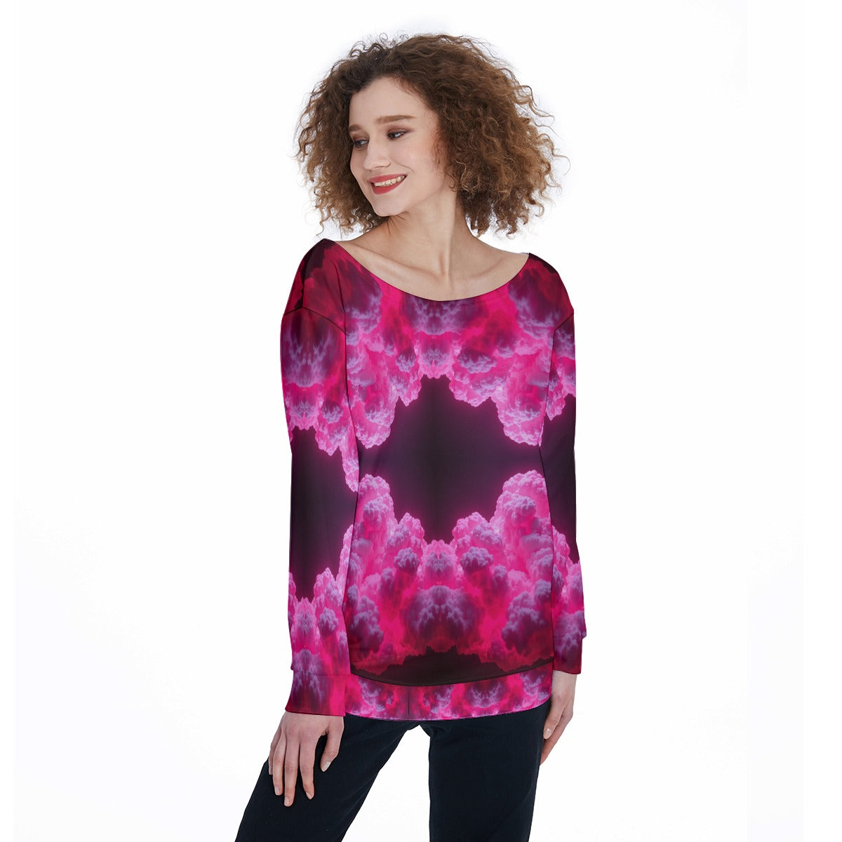 Women's Off-Shoulder Sweatshirt