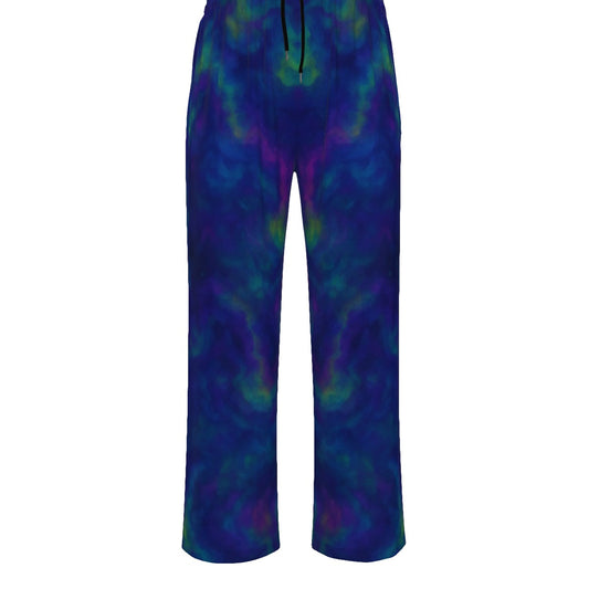 Unisex Knitted Fleece Wide Leg Pants