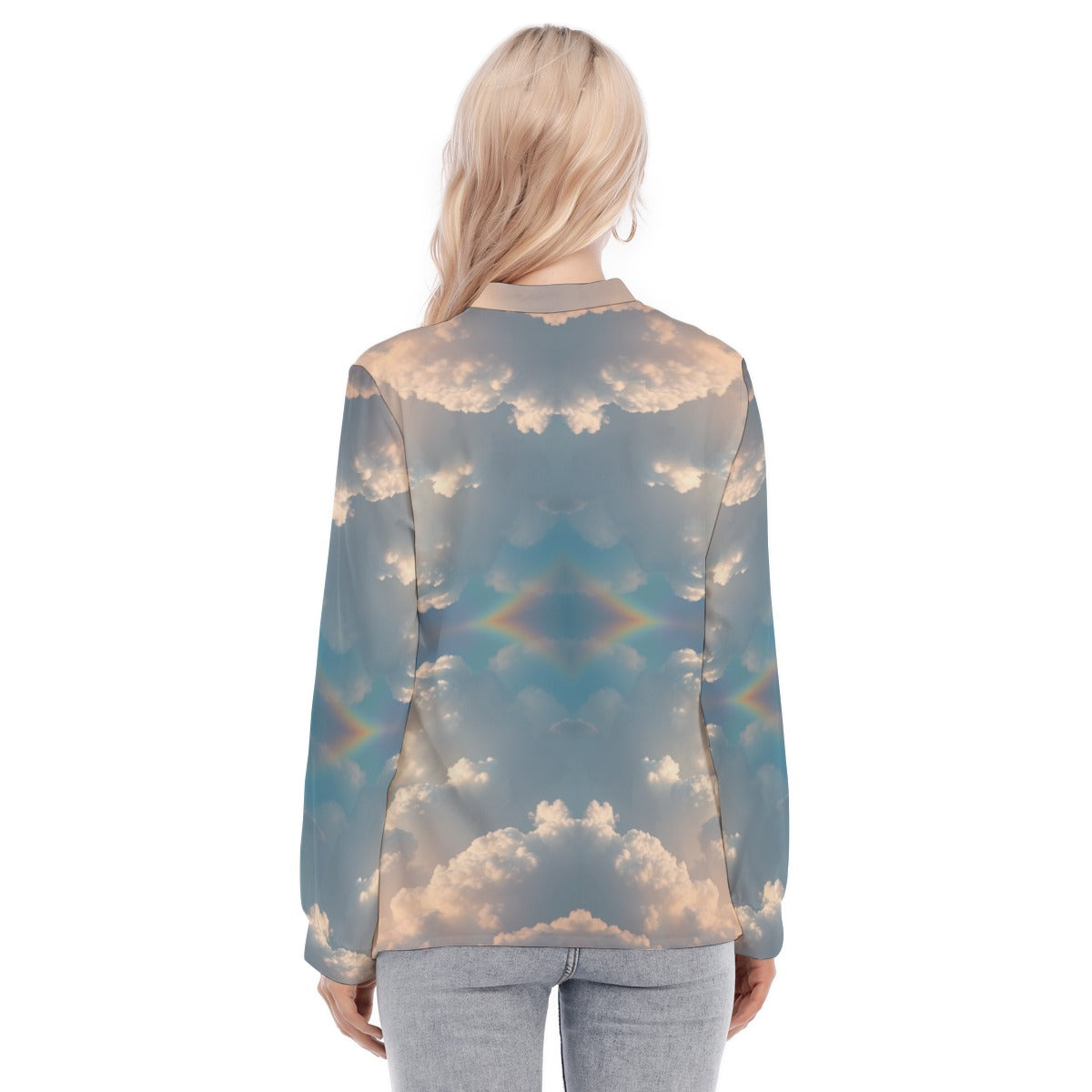 Women's Long Sleeve Blouse With Button Closure