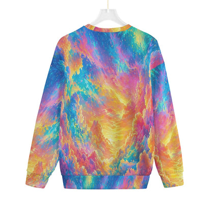 Unisex Drop-shoulder Knitted Fleece Sweater - view 2