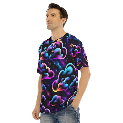 Men's Raglan Sleeve T-shirt With Button Closure