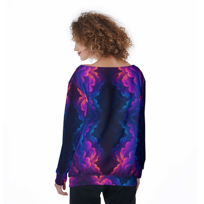 Women's Off-Shoulder Sweatshirt