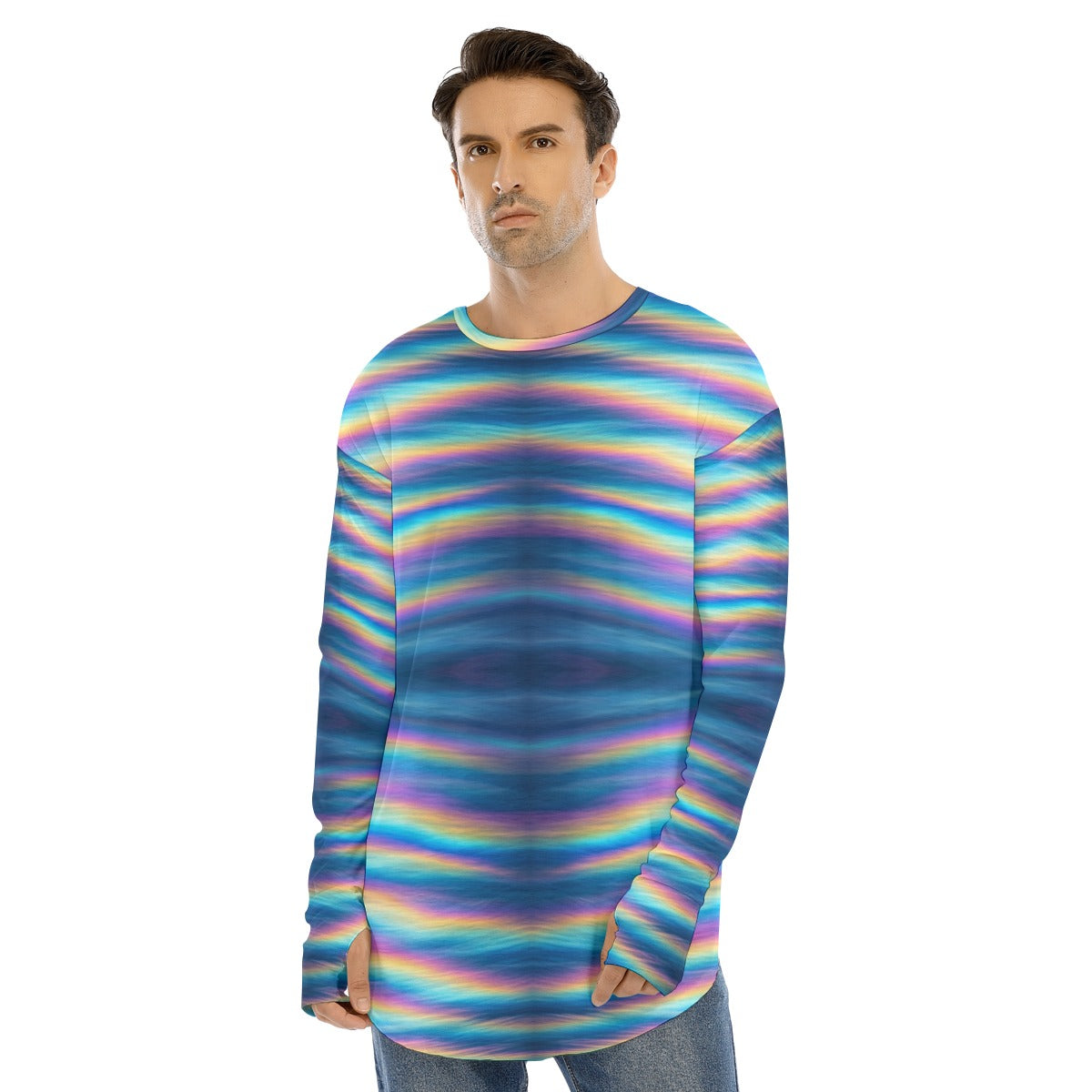 Men's Fingerless Long Sleeve T-shirt