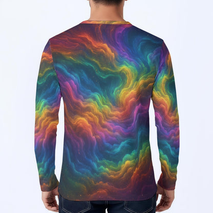 Men's Classic Long-Sleeve Henley Shirt