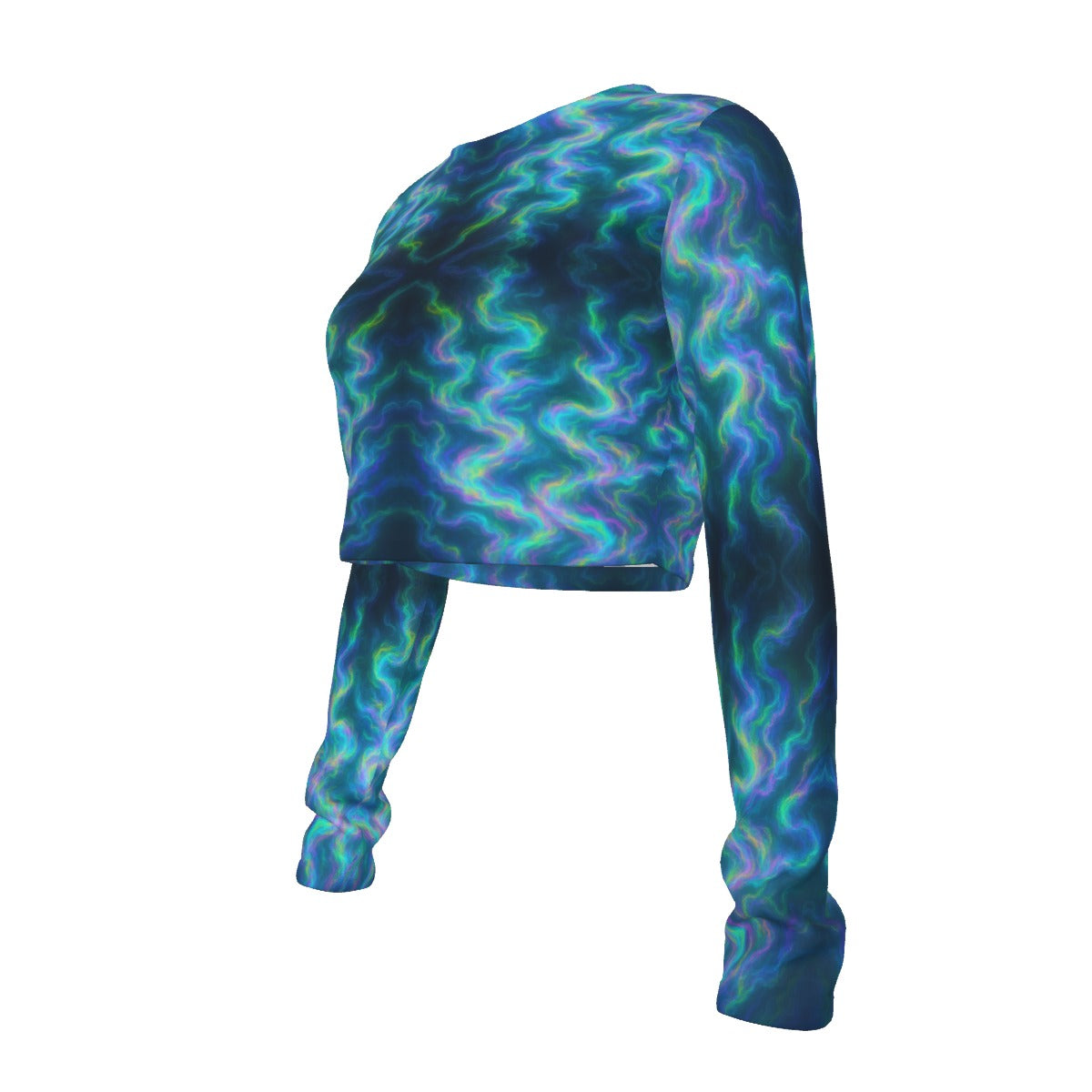 Women's Round Neck Crop Top T-Shirt