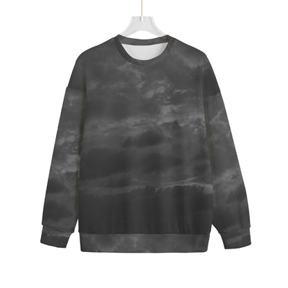 Unisex Drop-shoulder Knitted Fleece Sweater - view 1