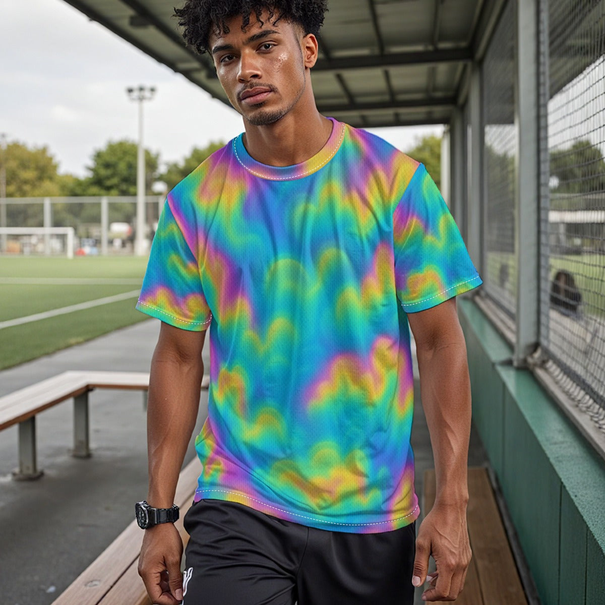 Unisex Drop Shoulder Crew Neck T-Shirt