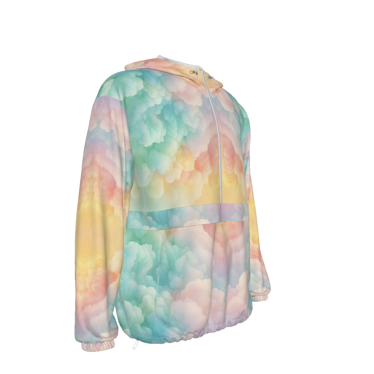 Unisex Pullover Jacket With Zipper Closure