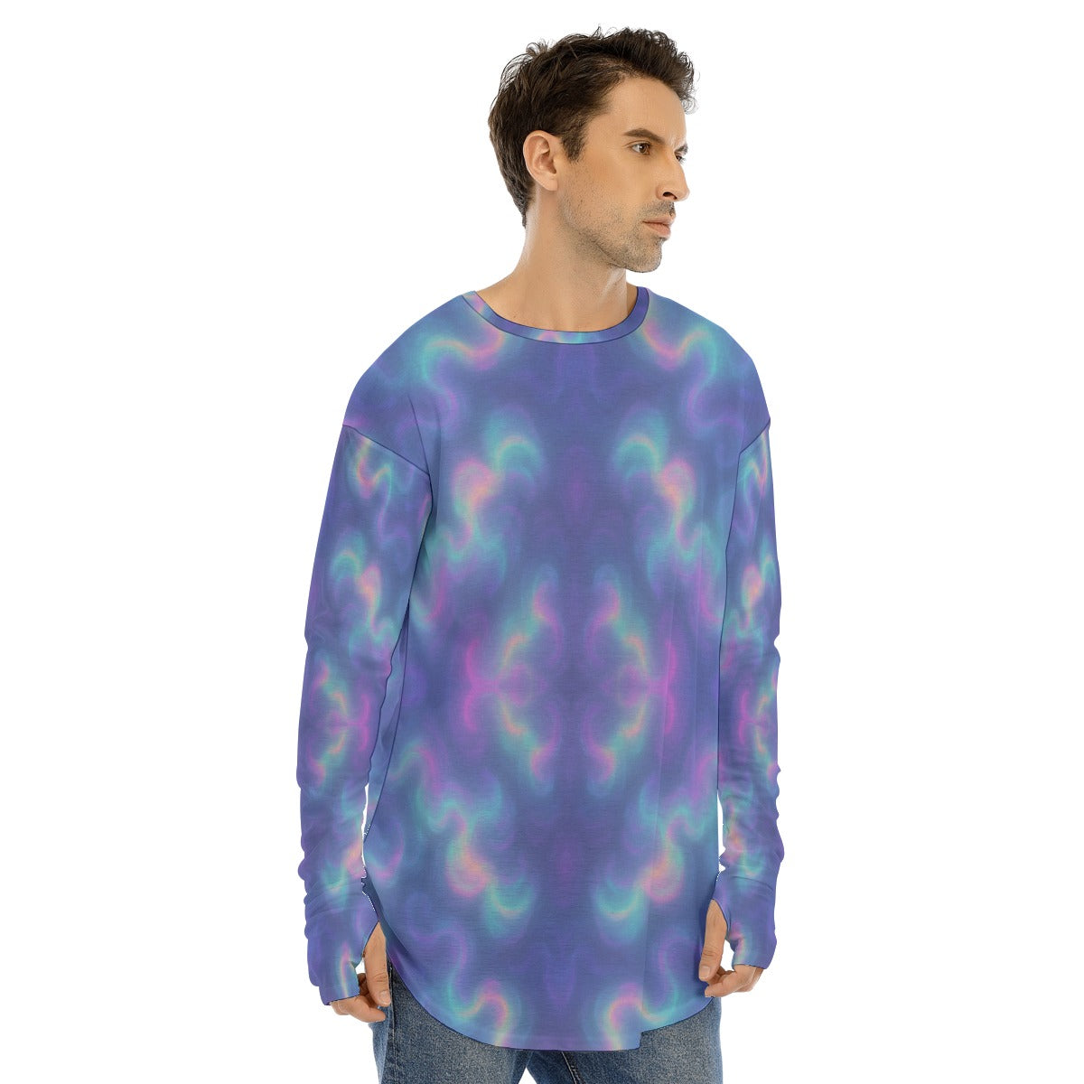 Men's Fingerless Long Sleeve T-shirt
