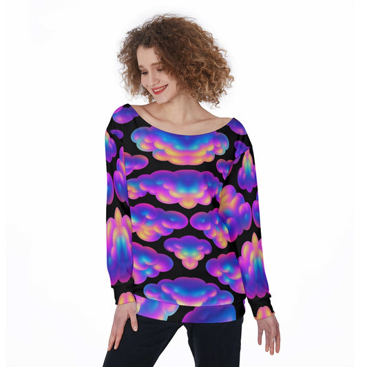Women's Off-Shoulder Sweatshirt