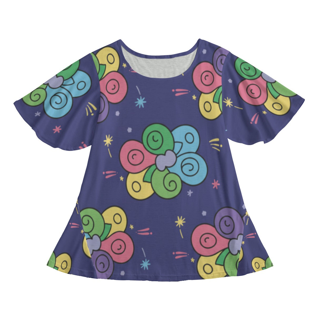 Women's Round Neck T-shirt With Short Sleeve