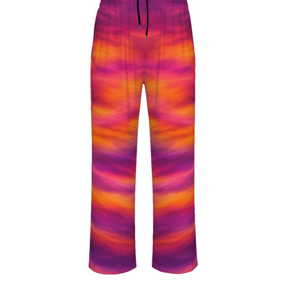 Unisex Knitted Fleece Wide Leg Pants