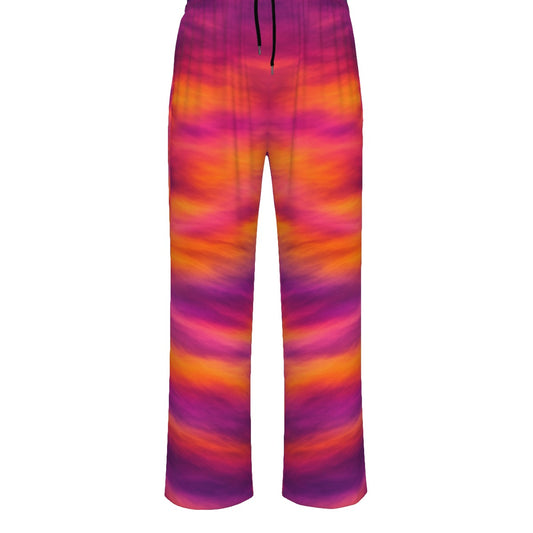 Unisex Knitted Fleece Wide Leg Pants