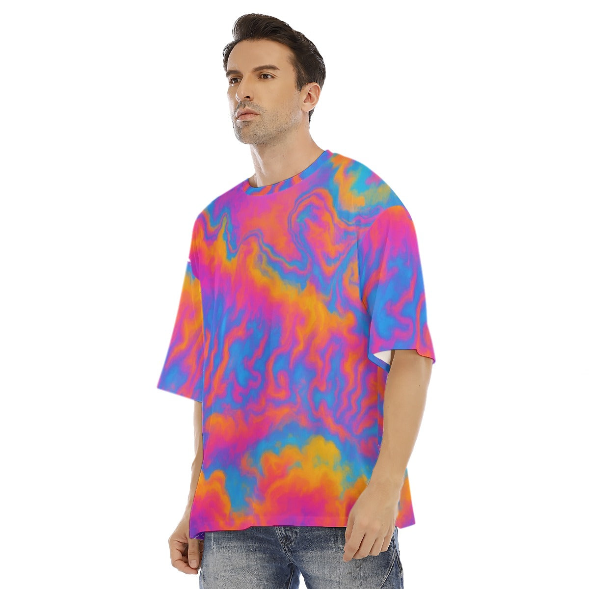 Men's Drop Shoulder T-shirt With Short Sleeve