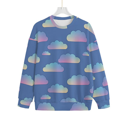 Unisex Drop-shoulder Knitted Fleece Sweater - view 1