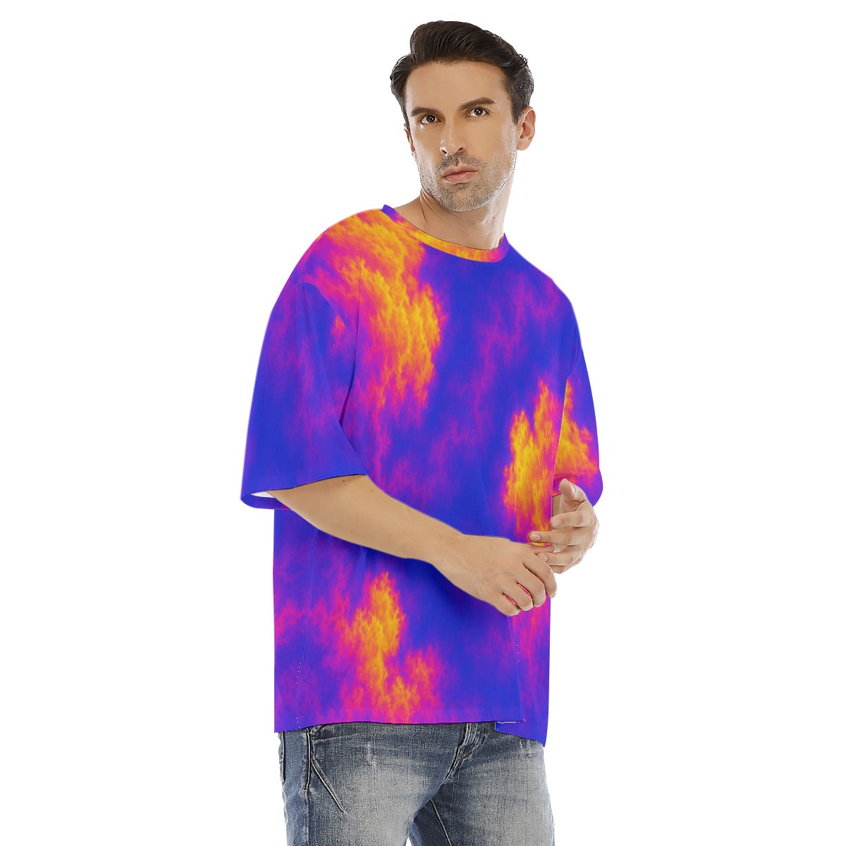 Men's Drop Shoulder T-shirt With Short Sleeve
