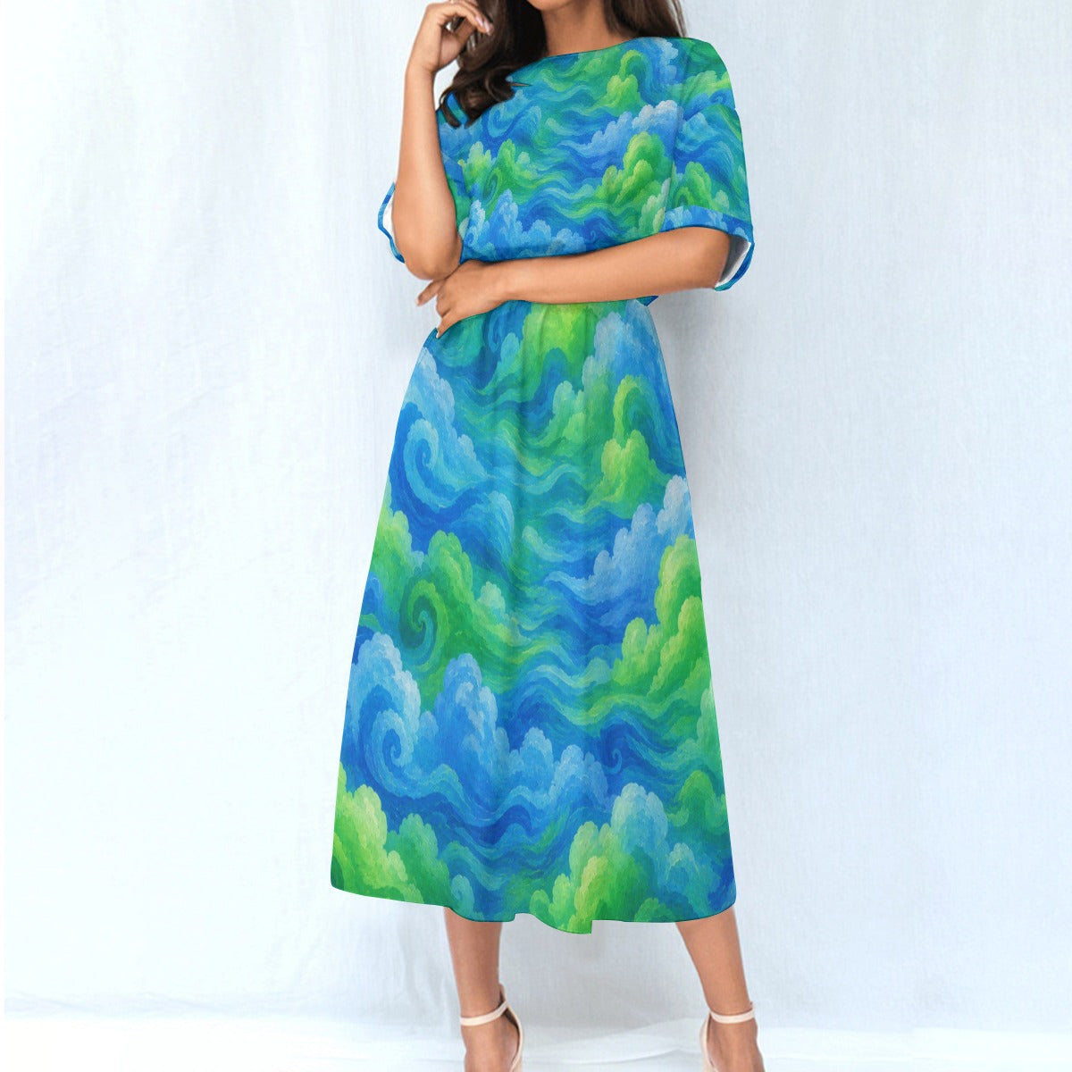 Women's Elastic Waist Dress by O’Nimbus