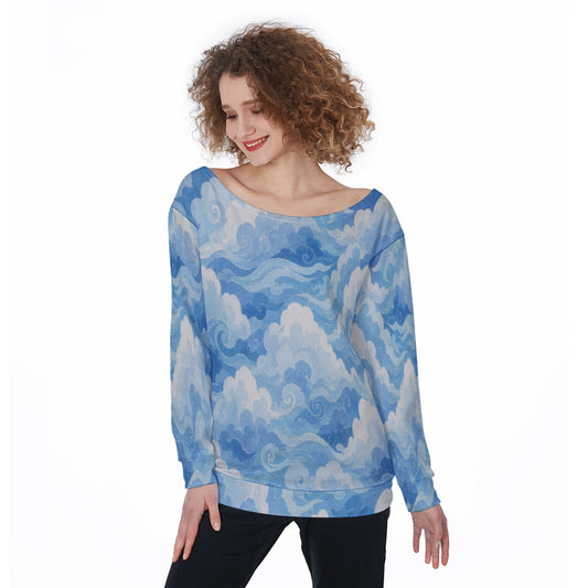 Women's Off-Shoulder Sweatshirt