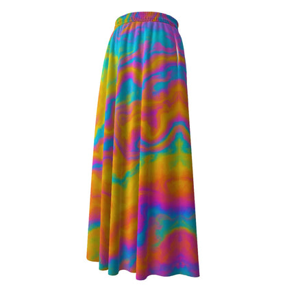 Women's Maxi Chiffon Skirts With Lining