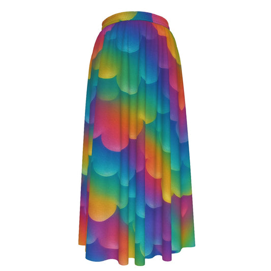 Women's Maxi Chiffon Skirts With Lining